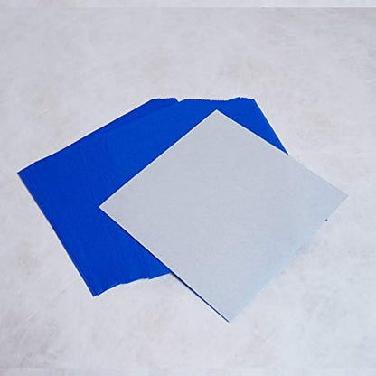 [Taro's Origami Studio] Standard 6 Inch One Sided Single Colors (Blue) 50 Sheets (All Same Color) Square Easy Fold Premium Japanese Paper for Beginner - Image 4