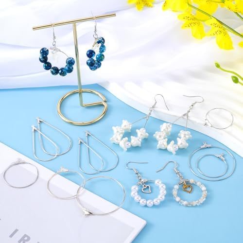 OIIKI 700pcs Hypoallergenic Earring Making Kit - Silver Plated Hooks, Beading Hoops, Clear Rubber Backs, Jump Rings - Image 4