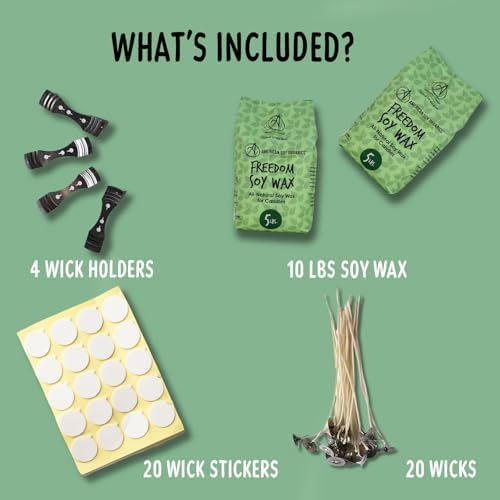American Soy Organics Freedom Soy Wax Beads, DIY Candle Making Kit, 10 lbs - Image 3