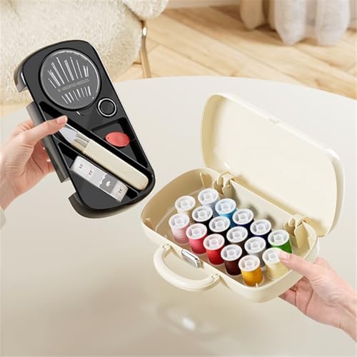 WANSHUNLMI Portable Sewing Kit Basic, 150 Pcs Sewing Supplies & Accessories Organizer for Adults,Beginner,Home,Travel,Emergency Including Scissors,Measure Tape,Needle Threader and More (Used Green) - Image 7