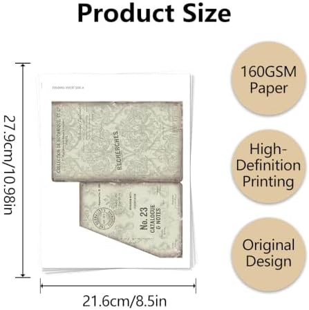Floral Apothecary Whispers Junk Journal Folio Kit, Vintage Scrapbook DIY Handcraft Supplies, Creative Mini Folder & Booklet Making Set for Handmade Art Projects - Image 2
