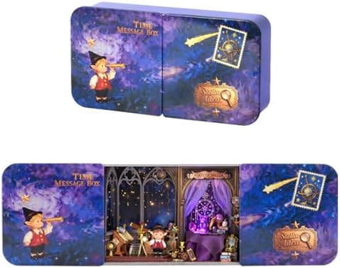 CUTEROOM DIY Miniature Dollhouse Kit in Metal Tin, Stellar Aura by CUTEROOM