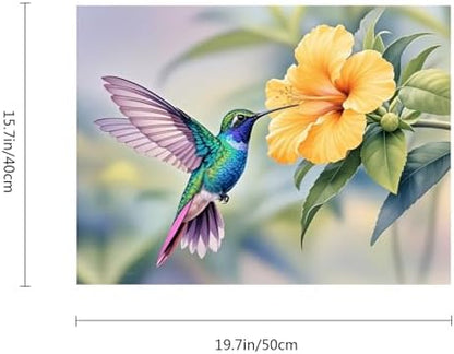 ACANDYL DIY Paint by Numbers Kit for Adults Paint by Numbers Beginner Hummingbird Canvas Painting by Number DIY Acrylic Oil Painting on Canvas Arts Craft Decoration 16x20 Inch - Image 5