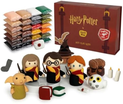 Harry Potter Collector's Box - Air Dry Foam Clay Craft for Adults & Teens by Claymoo