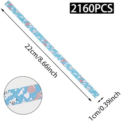 2160pcs Heart Patterns Origami Star Papers Strips - Image 2