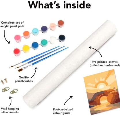 Clendo 6 Packs Paint by Numbers Kit for Adults, Bible Adult Paint by Number Kits on Canvas Without Frame, DIY Oil Painting for Home Decor Gift 8” W x 12”L - Image 7