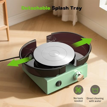 Mini Pottery Wheel for Kids, Beginners, Adults, All-in-one Kit - Image 5
