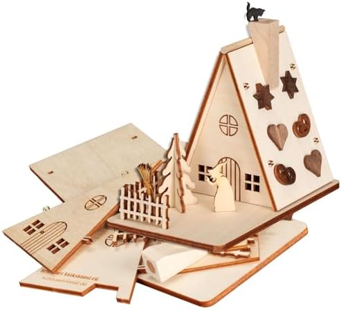 Smoking Hut - "Witche's House" - Handicraft Set - 11 cm / 4.3 inch by Seiffener+Volkskunst