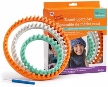 Authentic Knitting Board 'Premium' Chunky Round Knitting Loom Set by AuthenticKnittingBoard