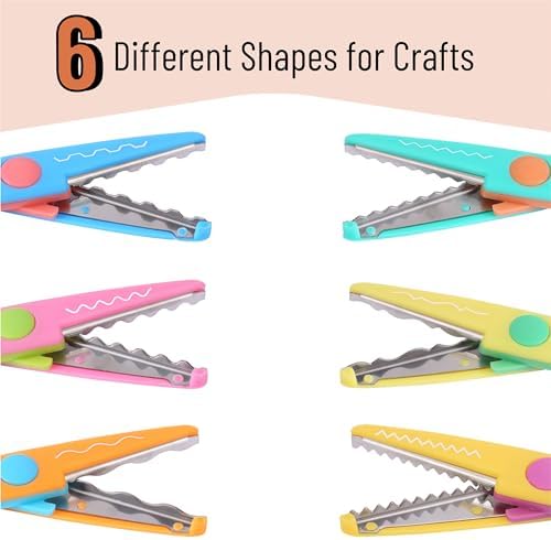 Mr. Pen- Craft Scissors Decorative Edge, 6 Pack, Pastel Colors - Image 4