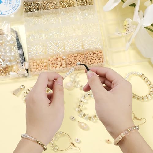 Jewelry Making Supplies Kit, Bracelet Making Kit, Natural Stone Beads - Image 4