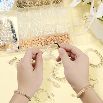 Jewelry Making Supplies Kit, Bracelet Making Kit, Natural Stone Beads - Image 4