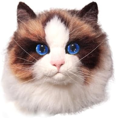 MeowPick Needle Felting Kit with Cat Head Mold, Animals Needle Felting Set, DIY Wool Felt Materials Set with Felting Tool and Instruction for Quick Needle Felting Craft (Ragdoll) - Image 2