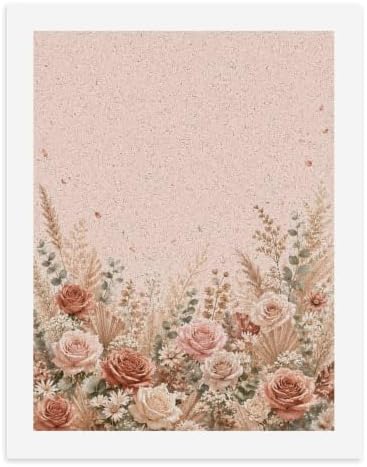 Paint by Numbers Kit for Adults Beginner Art Decor Blush Rose Meadow by Unknown