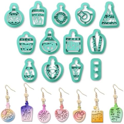 ORIGACH 13 Pcs Magic Potion Bottle Polymer Clay Cutters Set by ORIGACH