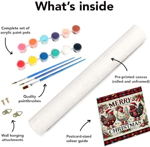 NEGEKFKX Chicken Paint by Numbers Kit for Adults Beginner with Framed,Easy Adult Paint by Number Kits on Canvas DIY Painting for Beginners Art by Numbers for Home Wall Decor 10x12 Inch - Image 6