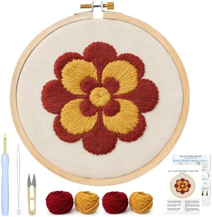 AohaiNova Punch Needle Kit for Adult Beginners,Punch Needling Set Flower by Unknown