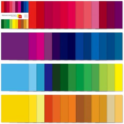 6x6" Origami Paper,50Sheets Double Sided Colored Paper,Square Craft Paper - Image 6