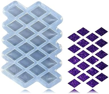 Mini Rhombus Shape Earring Molds Small Resin Mold Silicone Mold for DIY Earrings, Ear Studs, Pendant, Jewelry Making Crafts, Chocolate Mold for Cake Candy by AngelWings