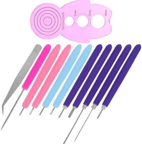 12pcs Quilling Tools Set for Beginners and Adults, Paper Craft Kit by OSOLADY