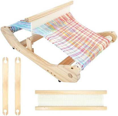 PURCOULEUR 16 Inches Rigid Heddle Loom，Wooden Loom Kit for Adults by PURCOULEUR