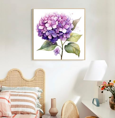 Offito Framed Paint by Numbers Kit for Adults Beginners, Flowers - Image 3