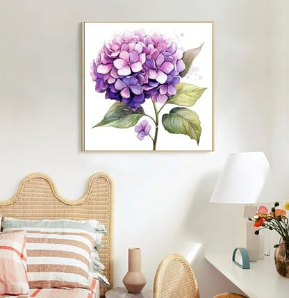 Offito Framed Paint by Numbers Kit for Adults Beginners, Flowers - Image 3