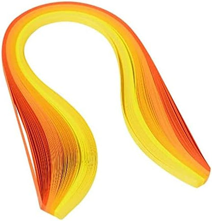 ODETOJOY Yellow Gradient Quilling Paper Strips, 5MM Width 21inch Length 120PCS, Color Ramps Chromatic Crescendo Paper Filigrana for DIY Crafts - Image 4