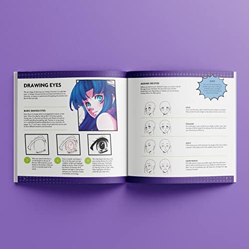 Hinkler Art Maker Masterclass Collection: How to Draw Manga Kit - Adults Drawing Kit – Draw Manga - Japanese Art - Drawing Stationary - Advanced Drawing Guide - Arts and Craft for Adults - Craft Kits - Image 4