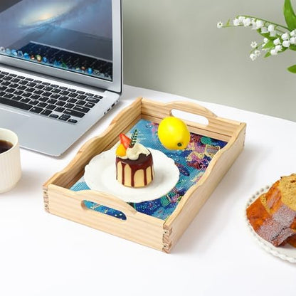 EWJRNSF Diamond Art Kits for Adults Wooden Serving Trays with Handles - Image 6