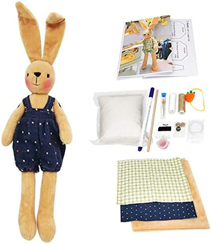 DIY Bunny Sewing Craft Kit for Adults – Handmade Fabric Sewing Project – Complete Materials & Instructions by Unknown