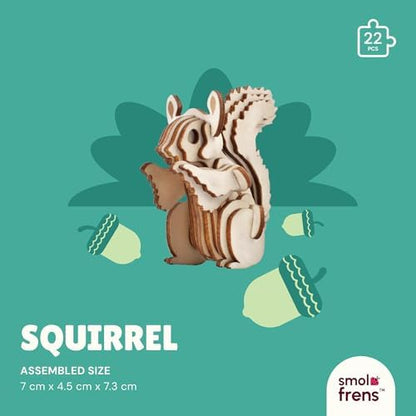 3D Wooden Puzzles for Kids Ages 8+, 5 Pack Animal Puzzles, FSC-Certified Wood, Plastic-Free, STEM Kit for Kids Teens Adults, Wood Craft Model Kit, Individually Wrapped Party Favors - Woodland Frens - Image 6