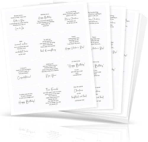 Watersay 240 Pcs Holiday Card Making Stickers, Sentiments for Card Making by Unknown