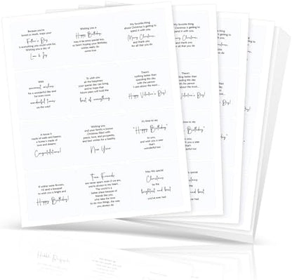 Watersay 240 Pcs Holiday Card Making Stickers, Sentiments for Card Making by Unknown