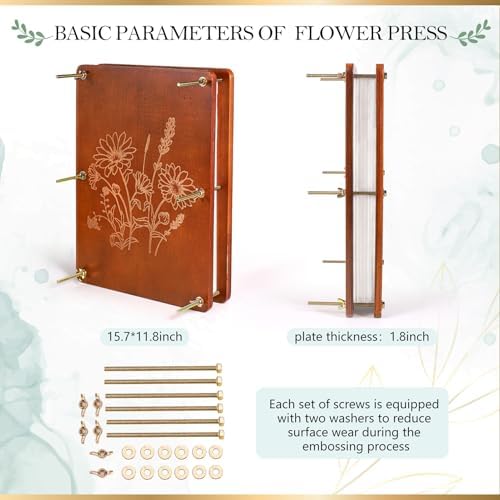 Aboofx Flower Press Kit, 15.7" x 11.8" 6 Layers Flower Pressing Kit - Image 3