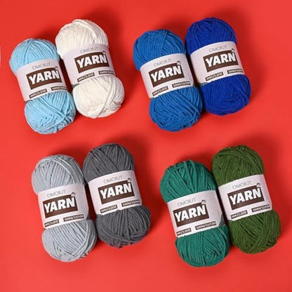 3 Packs Plush Chenille Chunky Crochet Yarn - Baby Yarn for Crocheting Soft - Velvet Yarns Knitting for Blankets Crafts - Fluffy Amigurumi Yarns 300g / 393yd (3 Macaron) - Image 5