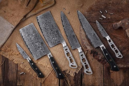 KATSURA Woodworking Project Kit – Nakiri Knife Blank – 7 Inch – Japanese Premium AUS 10, 67 Layers Damascus Steel - Image 7