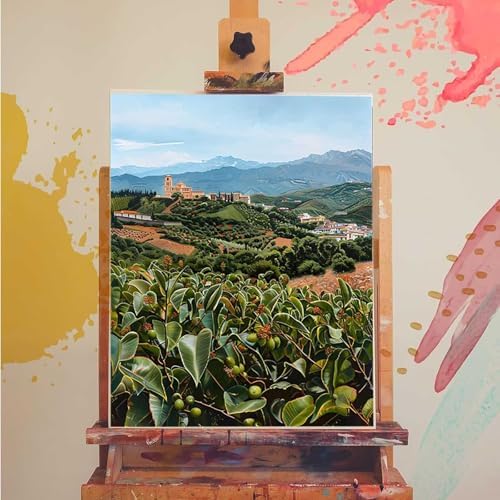 Paint by Numbers Kit for Adults Beginner, Plant Paint by Numbers Leaf, DIY Easy Acrylic Watercolor Oil Painting Kit with Brushes, Arts and Crafts for Adult for Home Wall Decor, Gifts 40x54 in 5-23 - Image 3