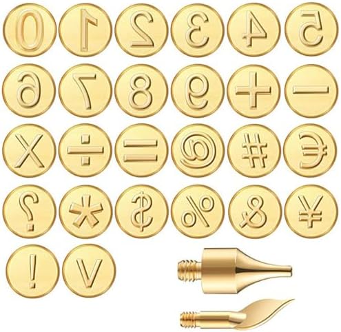 Wood Burning Tips Letters Uppercase Alphabet Branding and Personalization Set for Wood and Other Surfaces by Wooden Letters (Golden) - Image 7