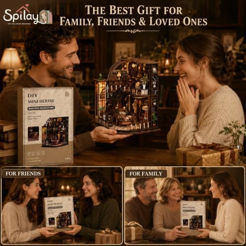 Spilay DIY Miniature House Kit for Adults, Miniature Dollhouse Kit - Image 6