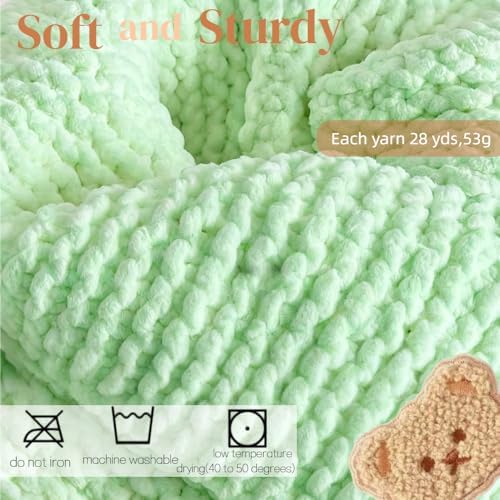 Yarniss Knitting Loom Kits，Knitting Scarf Kits with Green Yarn - Image 4