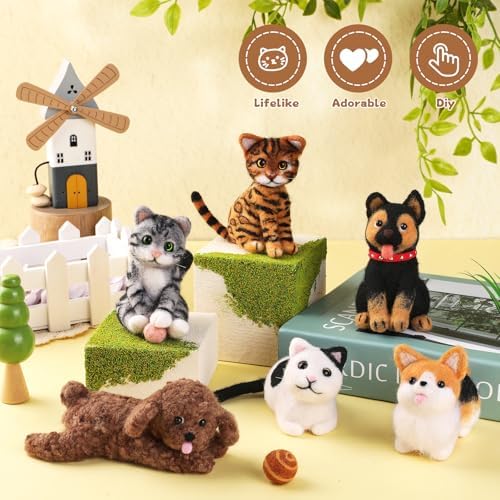 Mayboos 12 Pcs Needle Felting Kit, Felting Kits for Beginners Animal - Image 5