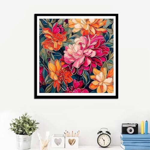 NDNXYXGS Flowers Paint by Numbers Kits for Adults,Peony DIY Painting Kit on Canvas,Floral Color by Numbers,Large Adult Paint by Number for Wall Decor and Gifts (Flower) - Image 6