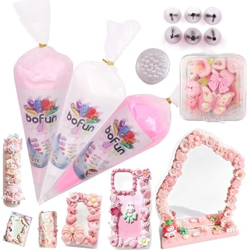 BoFUN Whipped Cream Glue Decoden Cream for DIY Crafts, Phone Case, Jewelry by BoFUN