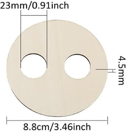 5X Wooden Wick Centering Tool Practical Round Easy Use Manual Tool Candle Wick Stabilizer for Candle DIY Making Home Use, B