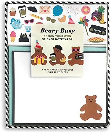 Mrs. Grossman's Design Your Own Sticker Notecards, Beary Busy - Image 4