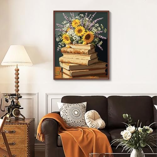 ZTOTZ Paint by Numbers with Flower, Simple Paint- by -Numbers Kits Book - Image 2