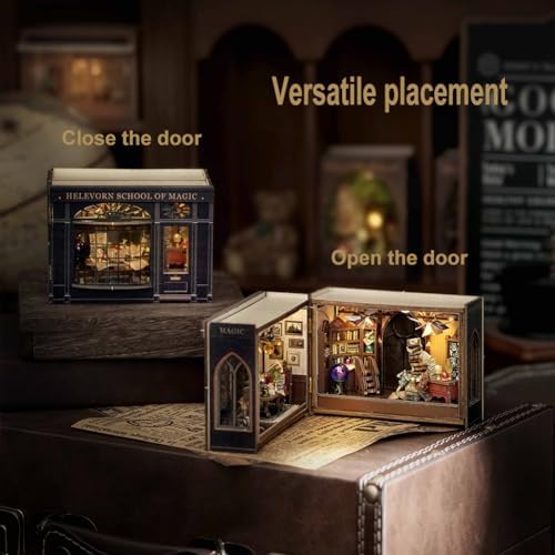 Mini 3D Wooden Doll House Craft Model with LED,DIY Miniature and Furniture Dollhouse Kit,Creative Room Idea for Valentine's Day Birthday Gift - Image 4
