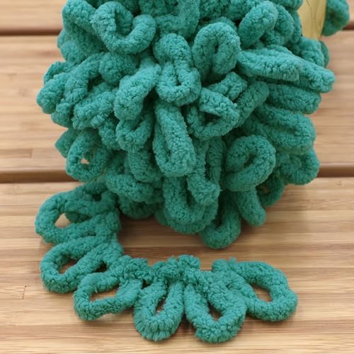 JubileeYarn Fun Finger Loops Yarn - Aquamarine - 1 Skein - Image 3