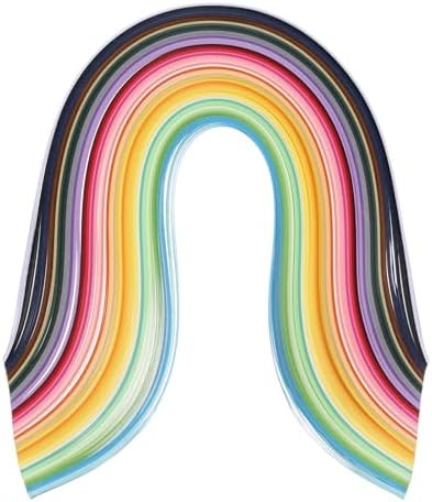 PATIKIL 500pcs Quilling Paper Strips Paper Flowers Quilling Kits 1/8"(3mm) Origami Paper for Adults Beginner Art Craft, 21"(54cm) 50 Colors by PATIKIL